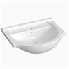 Essential Eta 560mm 1 Tap Hole Ceramic Washbasin - White