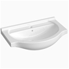 Essential Eta 750mm 1 Tap Hole Ceramic Washbasin - White