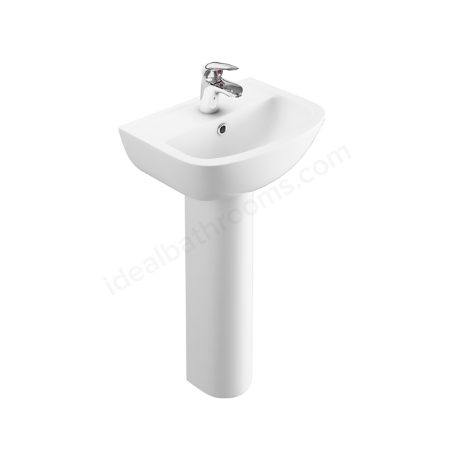 Swan Howe 455mm x 340mm 1 Tap Hole Basin - White