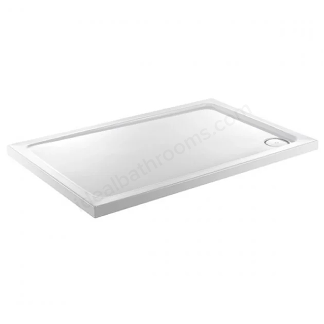 Swan Stony 1200mm x 700mm Shower Tray - White