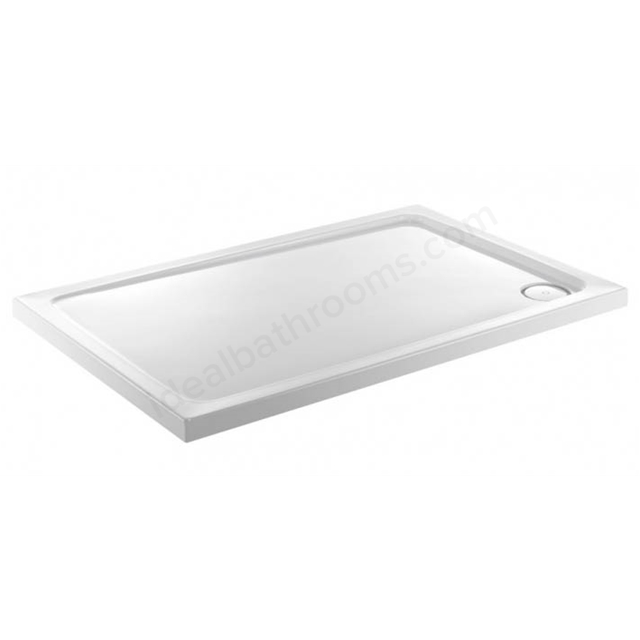 Swan Stony 1800mm x 800mm Shower Tray - White