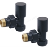 Swan Non-Thermostatic Angled Valve - Black