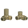 Swan Non-Thermostatic Corner  Valve - Brushed Brass