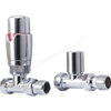 Swan Thermostatic Straight Valve  - Chrome