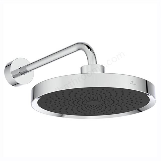 Atelier Idealrain Solos 1 Function 330mm Round Shower Head w/ Light & Horizontal Arm - Chrome
