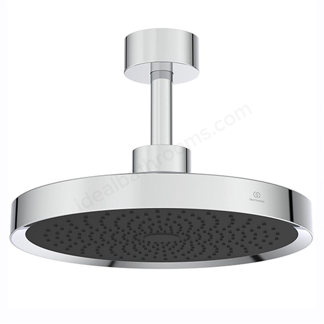 Atelier Idealrain Solos 1 Function 330mm Round Shower Head w/ Light & Vertical Arm - Chrome