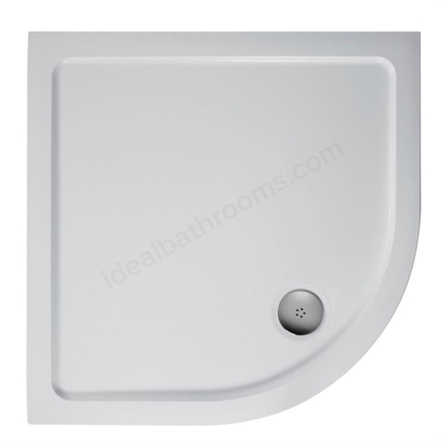 Ideal Standard SIMPLICITY Quadrant Low Profile Shower Tray + Waste; Flat Top; 1000x1000mm; White