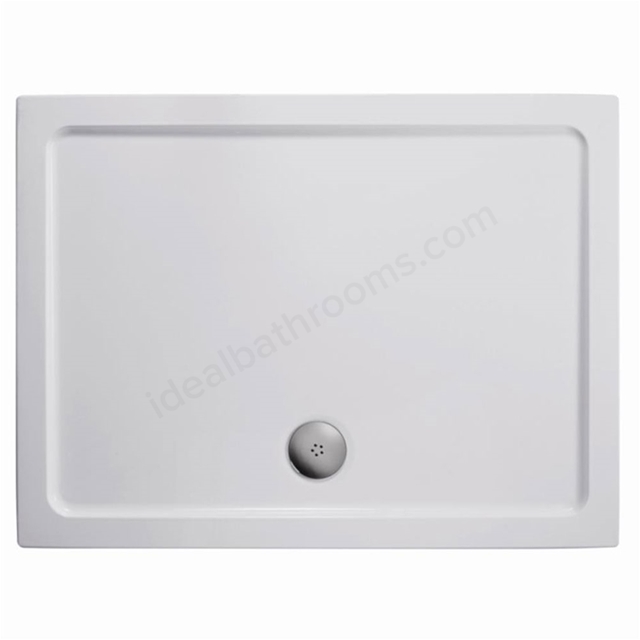 Ideal Standard SIMPLICITY Rectangular Low Profile Shower Tray + Waste; Upstand; 1200x800mm; White