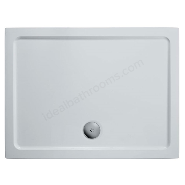 Ideal Standard SIMPLICITY Rectangular Low Profile Shower Tray + Waste; Flat Top; 1200x900mm; White