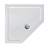 Ideal Standard IDEALITE Pentagonal Low Profile Shower Tray + Waste; Flat Top; 900x900mm; White