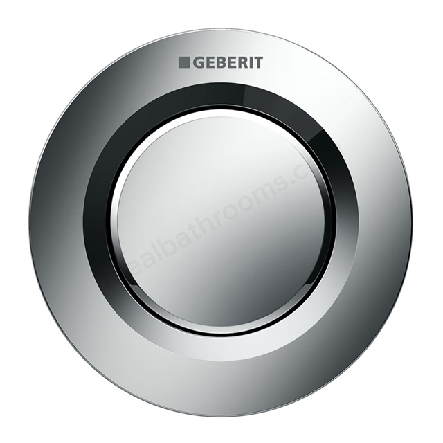 Geberit TYPE01 Single Flush Button; for Concealed Cisterns 80mm; for Solid & Dry Walls; Gloss Chrome