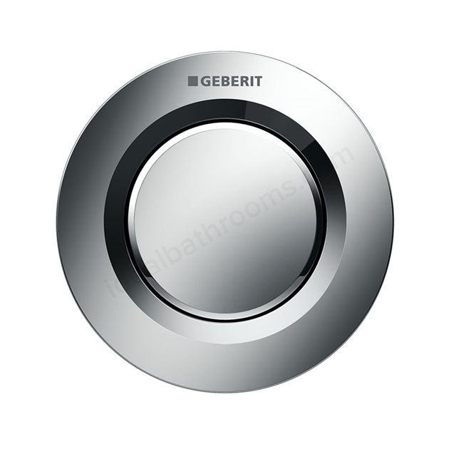 Geberit TYPE01 Single Flush Button; for Concealed Cisterns 120mm & 150mm; for Solid & Dry Walls; Gloss Chrome