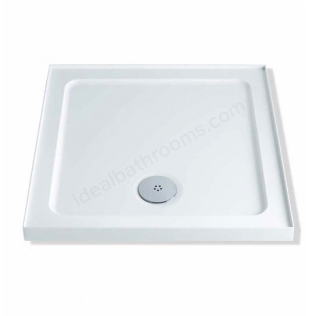 Twyford Shower Tray; 4 Upstand; Stone Resin; Square; 800x800mm