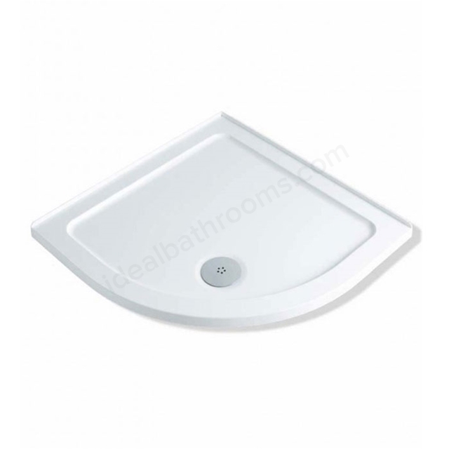 Twyford Shower Tray; 4 Upstand; Stone Resin; Quadrant; 900x900mm