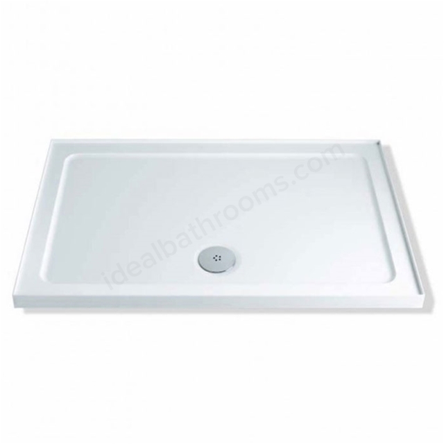 Twyford Shower Tray; 4 Upstand; Stone Resin; Rectangular; 900x760mm