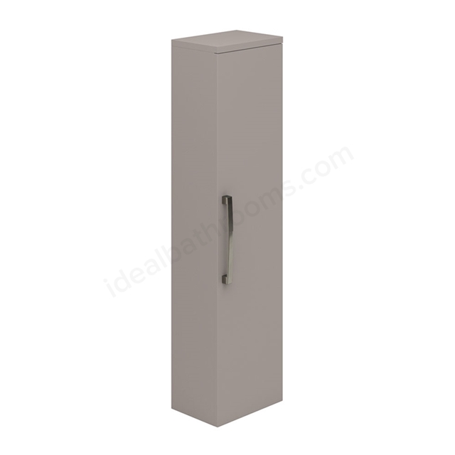 Essential NEVADA Wall Hung Column Unit; 1 Door; 350mm Wide; Cashmere