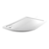 Just Trays FUSION Offset Quadrant Shower Tray; Left Handed; 1200x900mm; Flat Top; White