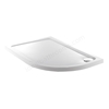 Just Trays FUSION Offset Quadrant Shower Tray; Right Handed; 900x760mm; Flat Top; White