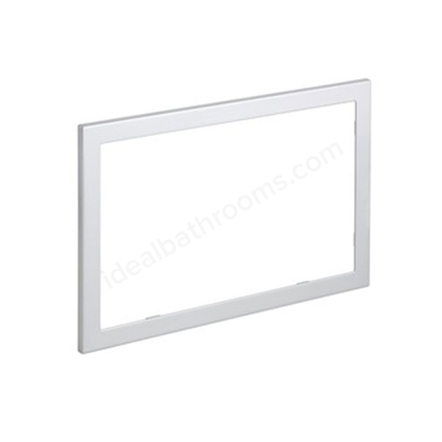 Geberit OMEGA60 Flush Plate Frame to Cover Unfinished Tile Edges; Brushed Chrome