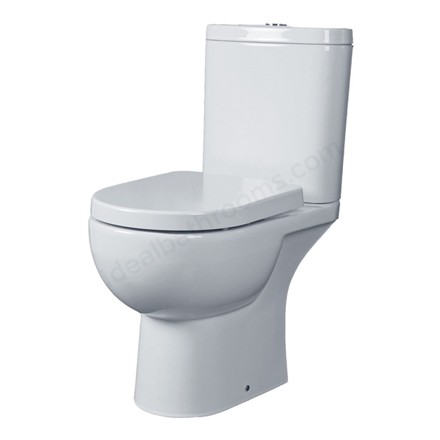 Essential LILY Close Coupled Pan + Cistern Pack; No Seat; White