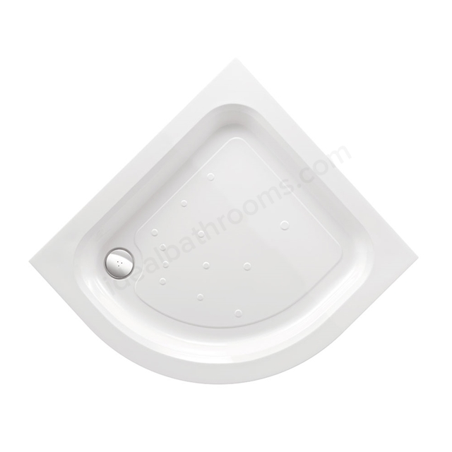 Just Trays ULTRACAST Quadrant Shower Tray; 800x800mm; Anti-Slip; Flat Top; White
