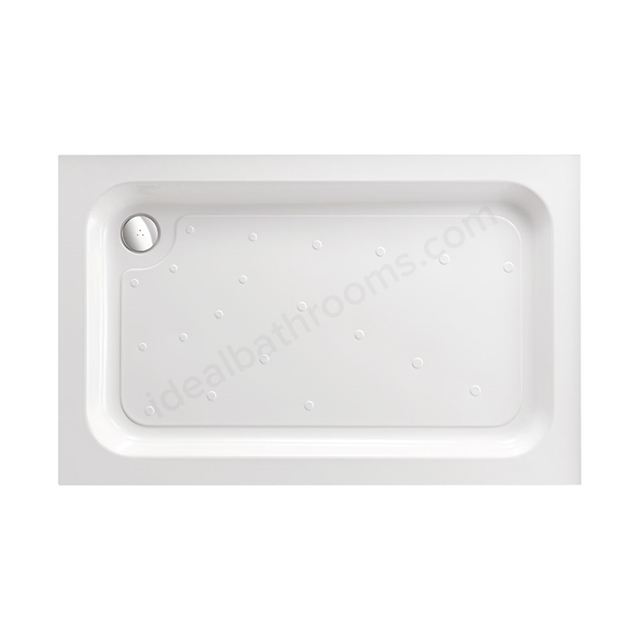 Just Trays ULTRACAST Rectangular Shower Tray;1200x700mm; Anti-Slip; Flat Top; White