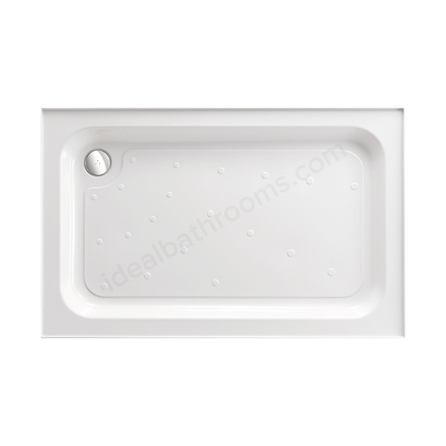Just Trays ULTRACAST Rectangular Shower Tray; 1200x760mm; 4 Upstands; White