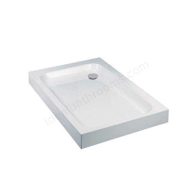 Just Trays ULTRACAST Rectangular Shower Tray; 1200x900mm; Flat Top; White