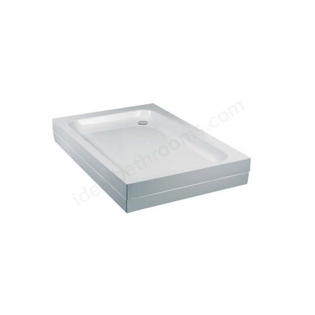 Just Trays ULTRACAST Rectangular Shower Tray; 1200x900mm; Flat Top; White