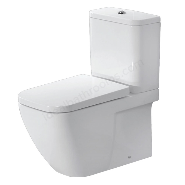 Essential FUCHSIA Close Coupled Back to Wall Pan + Cistern + Seat Pack; Soft Close Seat; White