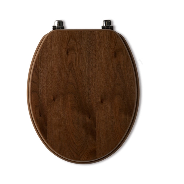 Tavistock Millennium Toilet Seat and Cover - Dark Walnut