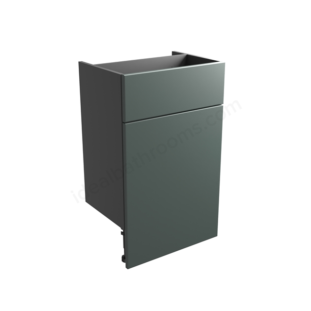 Tavistock calm std 500 Back to Wall Unit & Fascia - Viridian Greene