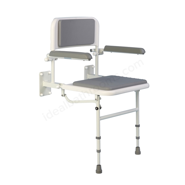 Bathex Padded Shower Seat w/ Arms & Backrest