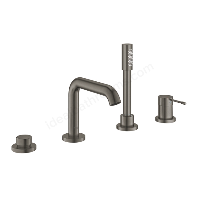 Grohe Essence 4-hole single-lever bath combination   Brushed Hard Graphite