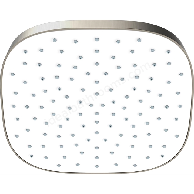 Mira Crisp 250mm Fixed Overhead Shower Head - Brushed Nickel