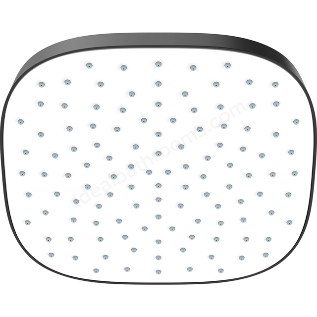 Mira Crisp 250mm Fixed Overhead Shower Head - Black