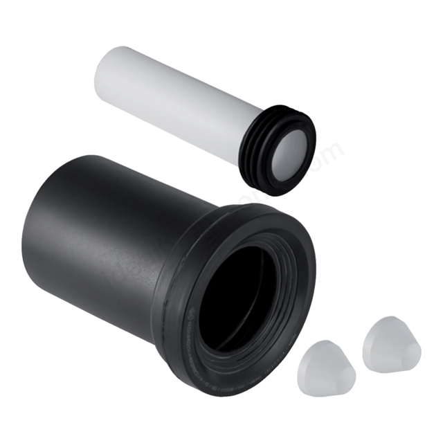 Geberit Connection Set Ø45 & Ø90mm for Wall-Hung WC's, White Caps