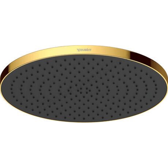 Duravit Minusflow 230mm Head Shower - Polished Gold