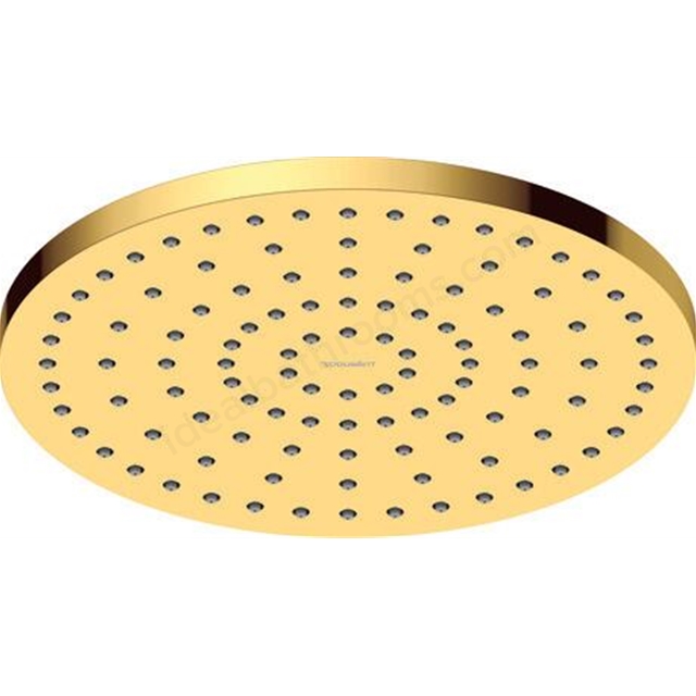 Duravit Minusflow 250mm Head Shower - Polished Gold