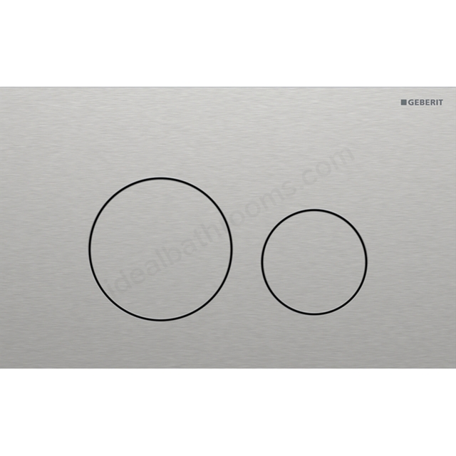 Geberit Sigma 40 Actuator Plate  Dual Flush, Round, Stainless Steel