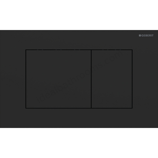 Geberit Sigma 40 Actuator Plate Dual Flush, Square, Black Stainless