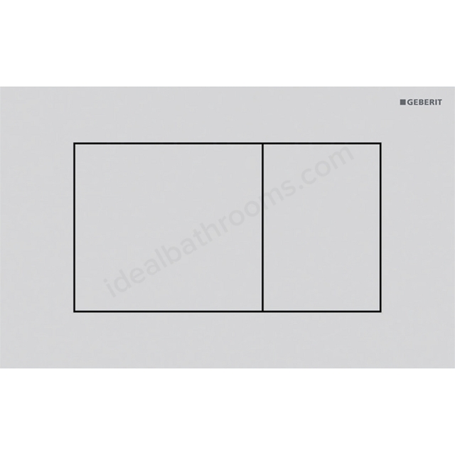 Geberit Sigma 40 Actuator Plate  Dual Flush, Square, White Painted Steel