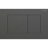 Geberit Sigma 40 Actuator Plate Dual Flush, Square, Black Chrome Steel
