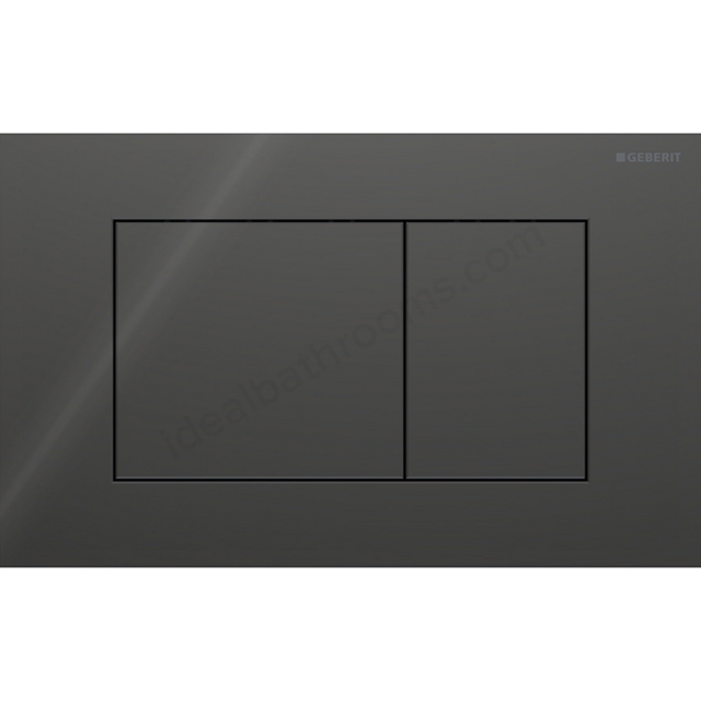 Geberit Sigma 40 Actuator Plate  Dual Flush, Square, Glass Lava
