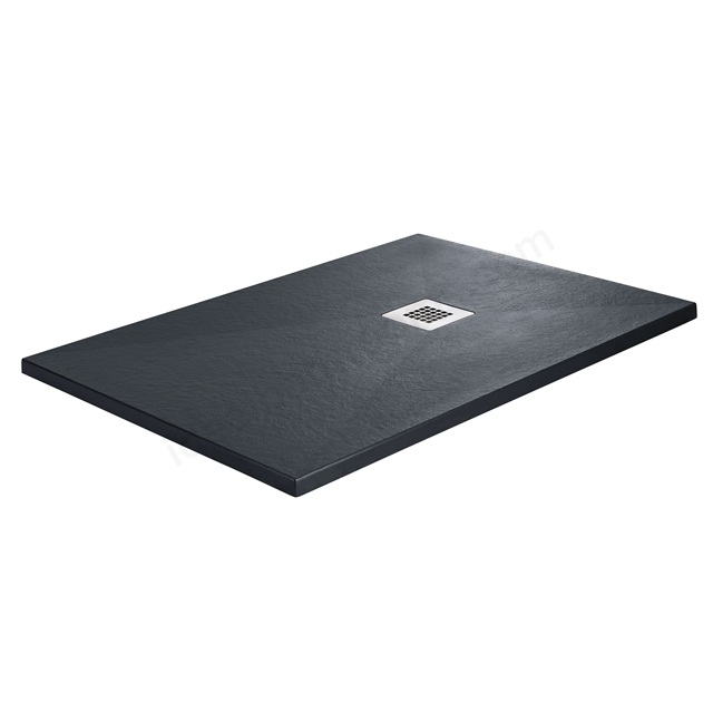 Just Trays Naturals 1400mm x 700mm Stone Shower Tray - Graphite Grey