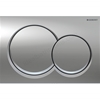 Geberit Alpha01 Round Dual Flush Plate - Chrome