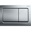 Geberit Alpha01 Square Dual Flush Plate - Chrome