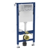 Geberit Alpha 112cmH Frame & Cistern, plus Alpha01 Round Flush Plate 