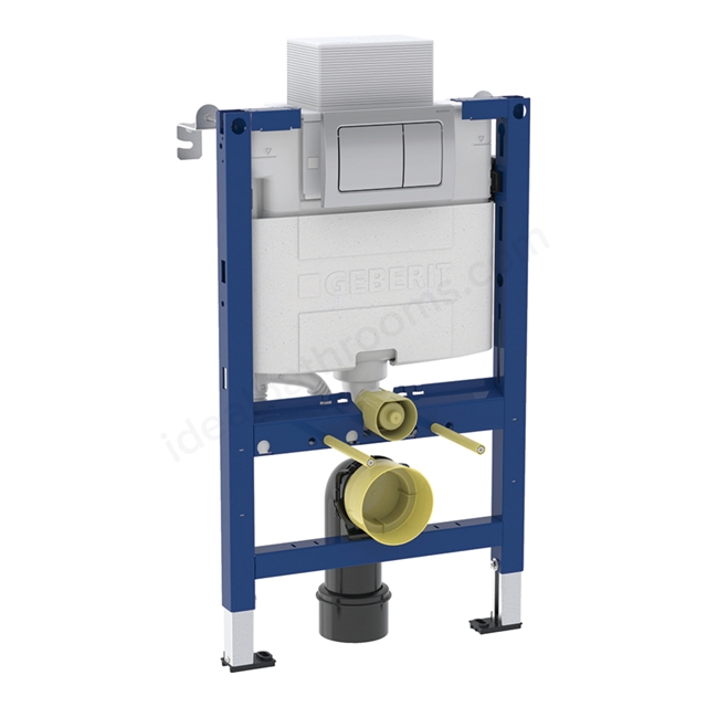 Geberit Alpha 82cmH Frame & Cistern, plus Alpha01 Square Flush Plate 