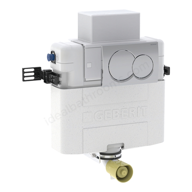 Geberit Alpha 82cmH Concealed Cistern, plus Alpha01 Round Flush Plate